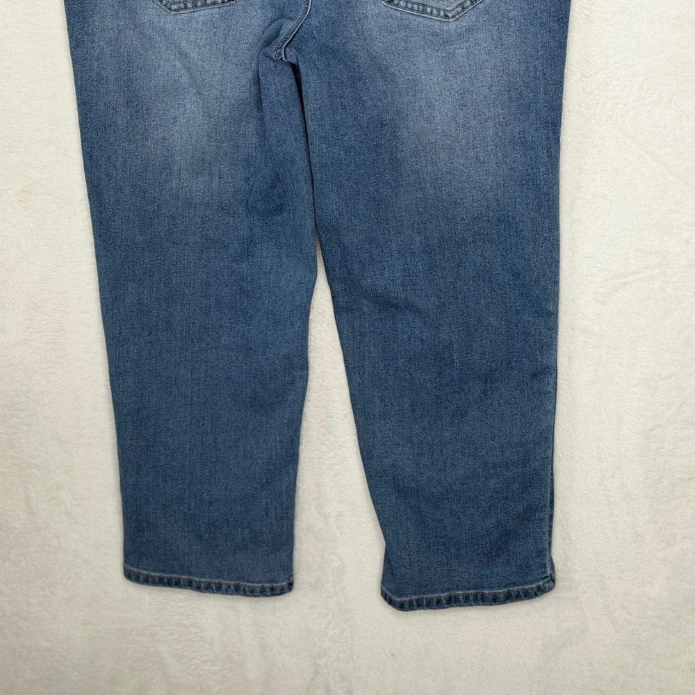 d.jeans New York Women 10 Blue Straight Leg Carpenter Style Denim Jeans